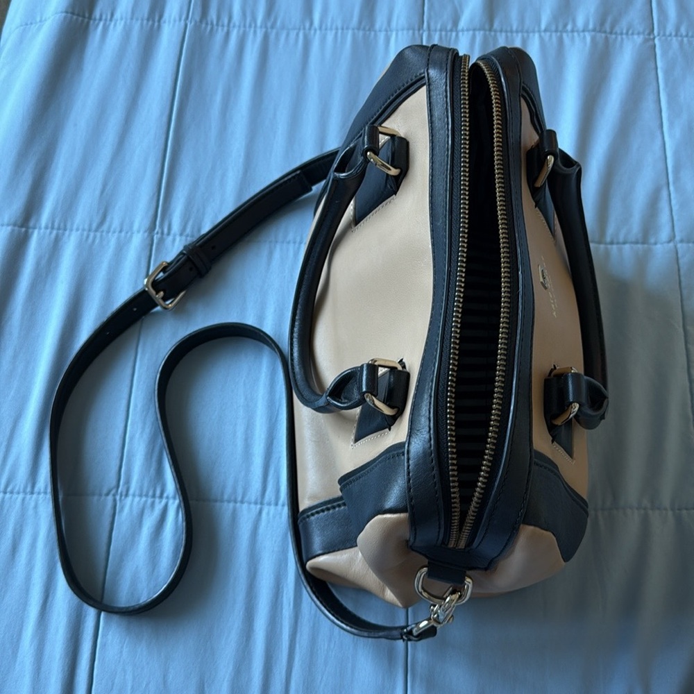 Kate Spade Tan and Black Satchel with Structured Design - Picture 4 of 9